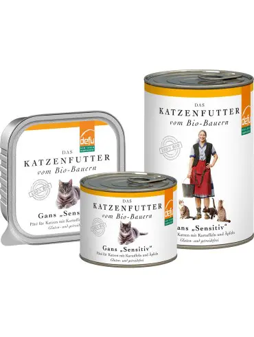 Defu BIO Gans Sensitiv Pâté Nassfutter für Katzen - 100g