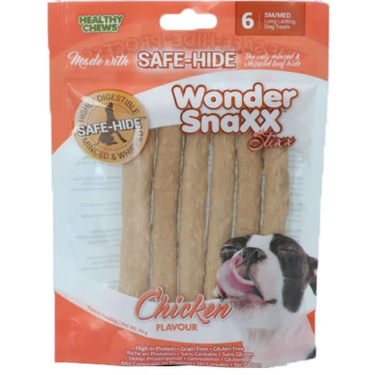 Healthy Chews Hund Snacks Wonder Snaxx Stixx Hühn