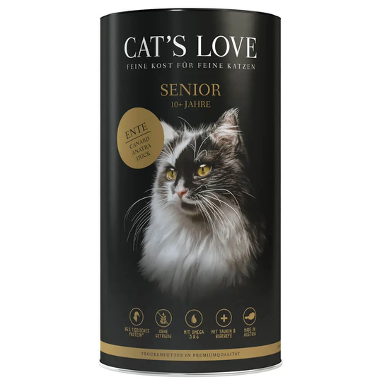 Cat’s Love - Trockenfutter - Senior Ente (getreidefrei)