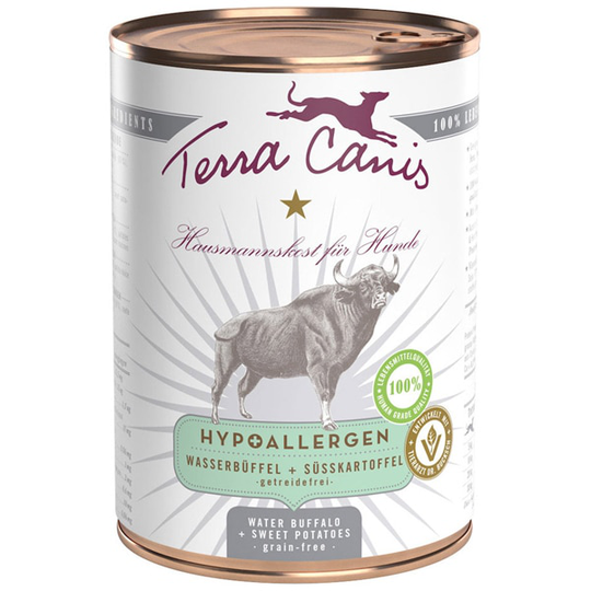 Terra Canis Nassfutter für Hunde Wasserbüffel mit Süßkartoffel Hypoallergen
