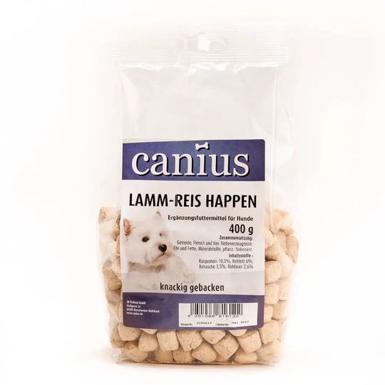 Canius Hundesnacks Lamm-Reis Happen 400 g