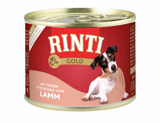 Rinti Nassfutter für Hunde Gold Ringpull-Dose Lamm