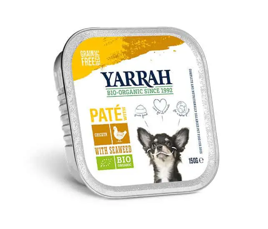 Yarrah Bio Hunde Nassfutter Paté mit Huhn und Meeresalgen