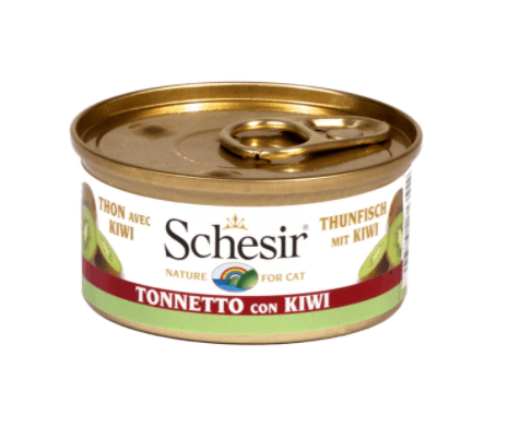 Schesir Nassfutter für Katzen Dosen Thunfisch mit Kiwi
