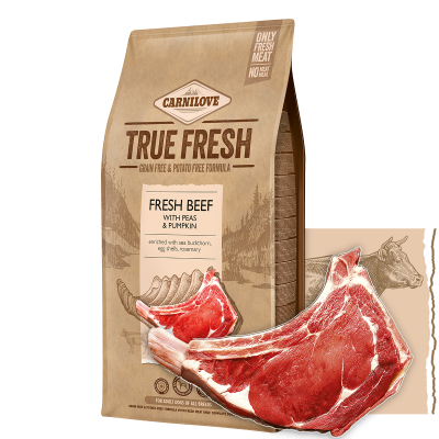Carnilove Hunde Trockenfutter - Adult True Fresh Beef+Peas&Pumpkin-Abo
