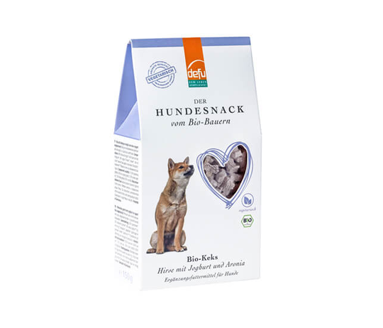 Defu BIO Keks Hirse mit Joghurt und Aronia für Hunde