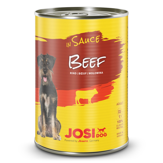 JosiDog Beef Hunde Nassfutter in Sauce 415g