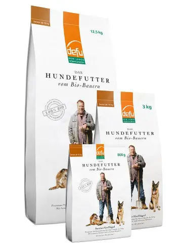Defu Trockenfutter für Hunde BIO Geflügel Senior