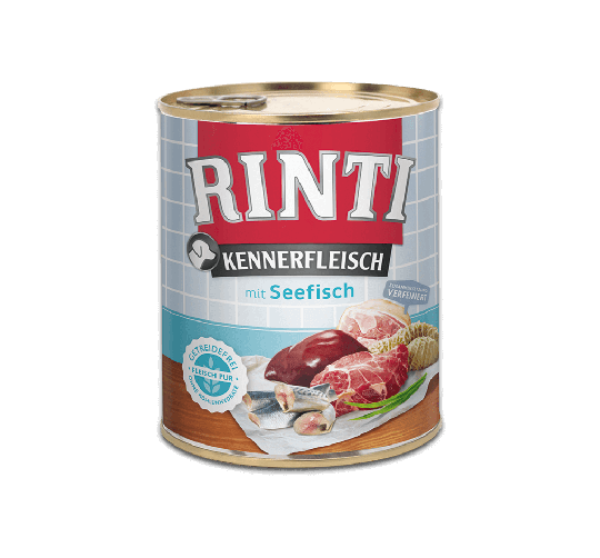 Rinti Kennerfleisch Hunde Nassfutter-DoseSeefisch 800g