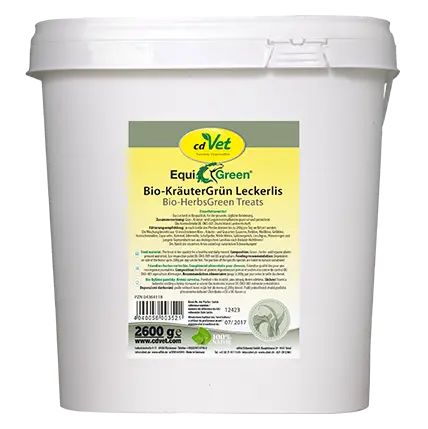 cdVet Ergänzungsfuttermittel EquiGreen Bio-KräuterGrün Leckerlis