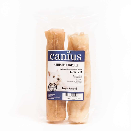Canius Hundesnacks Hautstreifenrolle 17cm