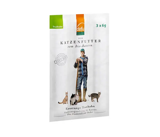 Defu BIO Kaustange Truthahn für Katzen