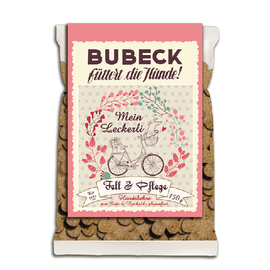 BUBECK Snacks für Hunde-Hundekuchen - FELL & PFLEGE - getreidefrei