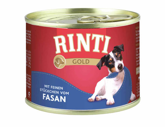 Rinti Nassfutter für Hunde Gold Ringpull-Dose Fasan