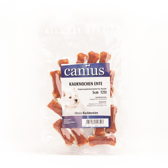 Canius Hundesnacks Kauknochen Ente 5cm 12St