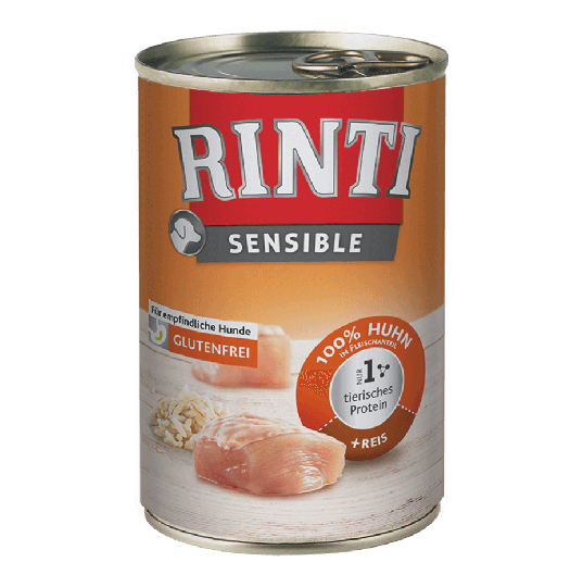 Rinti Sensible Nassfutter für Hunde - Huhn+Reis