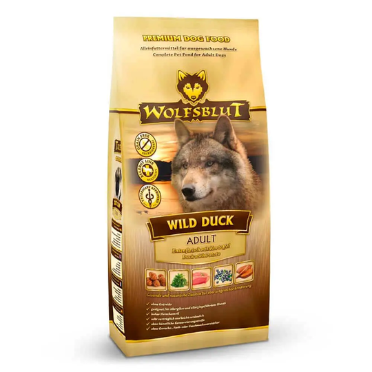 Wolfsblut Trockenfutter für Hunde Wild Duck Adult - Ente mit Kartoffel