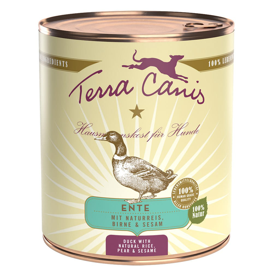 Terra canis Nassfutter für Hunde classic Ente