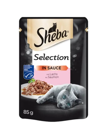 Sheba Fresh&Fine Portionsbeutel Selection Lachs (MSC) in Sauce