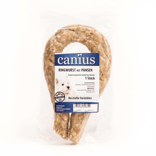 Canius Hundesnacks Ringwurst natur mit Pansen
