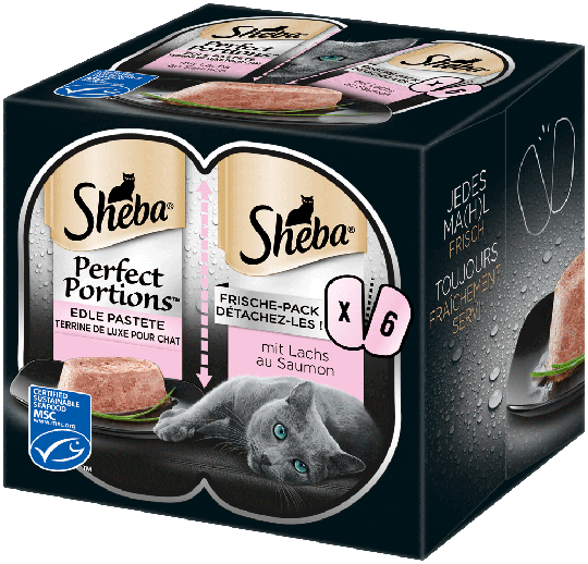Sheba Katzen Nassfutter Perfect Portions mit Lachs