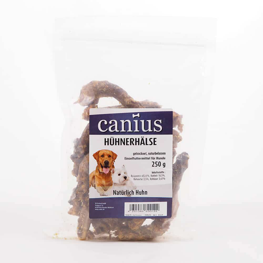 Canius Hunde Snacks Hühnerhälse 8x 250g