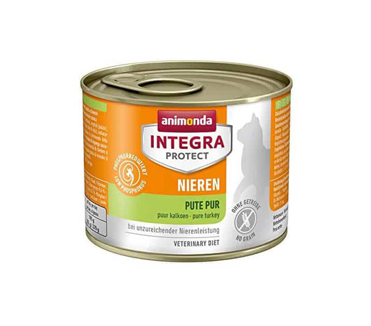 Animonda Integra Protect Nieren KatzenNassfutter bei Niereninsuffizienz Pute pur 200 g