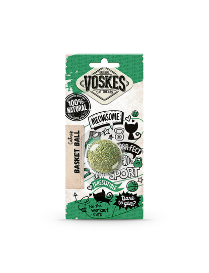 VOSKES SNACKS Katze Catnip Basket ball 30 g