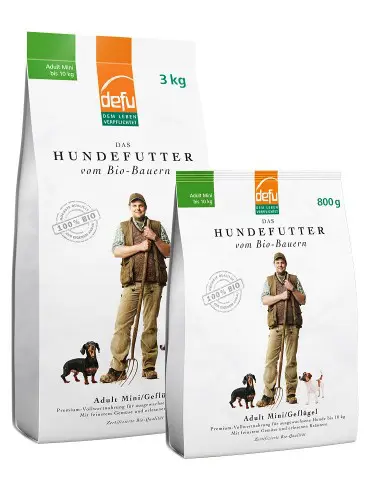 Defu Trockenfutter für Hunde BIO Mini Geflügel Adult