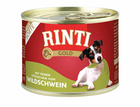 Rinti Nassfutter für Hunde Gold Ringpull-Dose Wildschwein