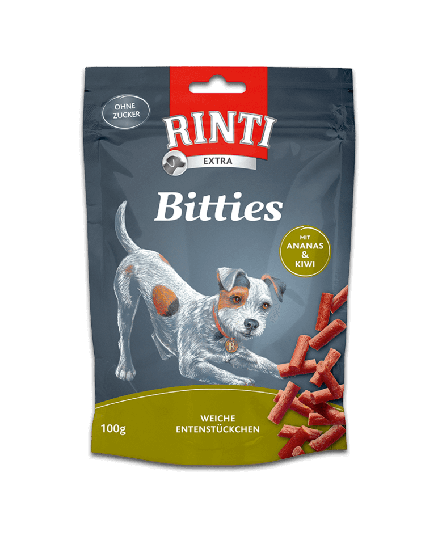 Rinti Bitties Snacks für Hunde Ente+Ananas+Kiwi