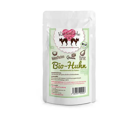 KatzenLiebe Bio Huhn mit Quinoa Nassfutter für Katzen