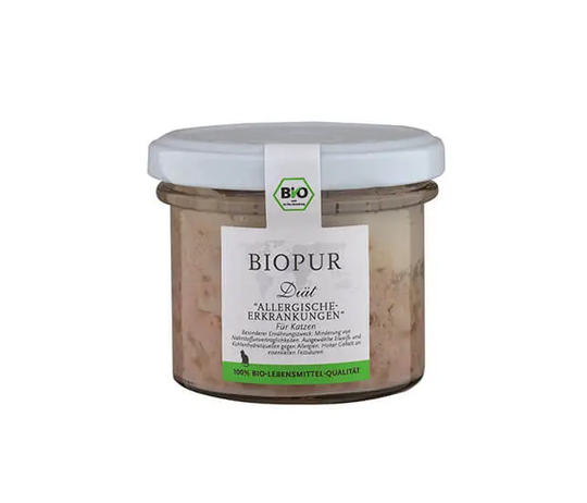 Biopur Allergie-Diätfutter im Glas Katzen Nassfutter