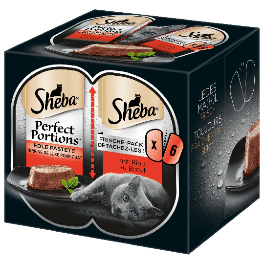 Sheba Katzen Nassfutter Perfect Portions mit Rind