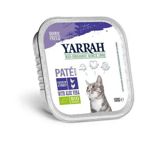 Yarrah Bio Katzen Nassfutter Pate Huhn und Truthahn