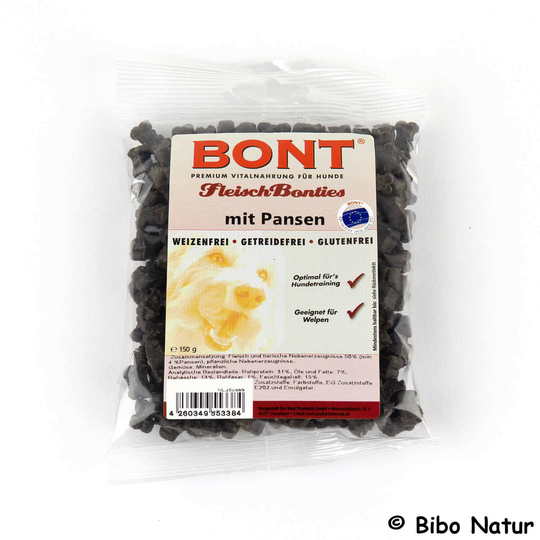 Bonties Fleisch Hunde Leckerlie - 150g - Pansen