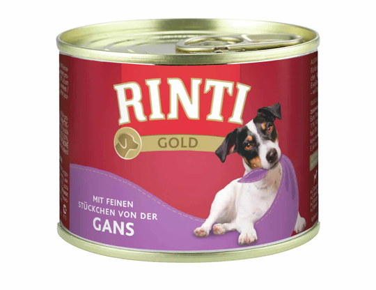 Rinti Nassfutter für Hunde Gold Ringpull-Dose Gans