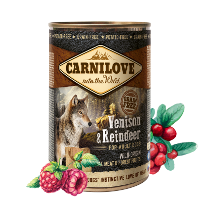 Carnilove Nassfutter für Hunde Adult Dose Reindeer