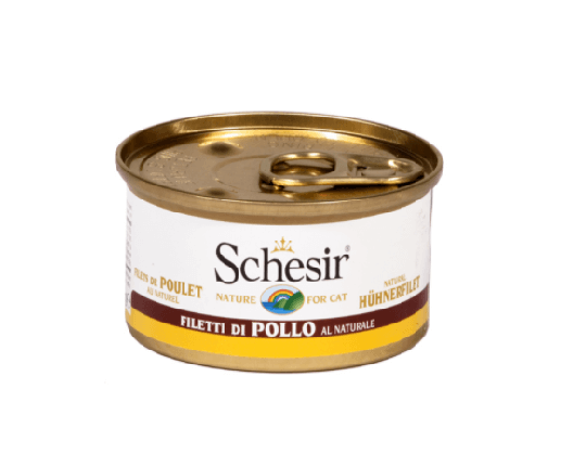 Schesir Nassfutter für Katzen Dosen Natural Huhn mit Reis