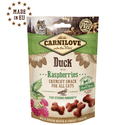 Carnilove Katzensnack Crunchy Duck with Raspberries