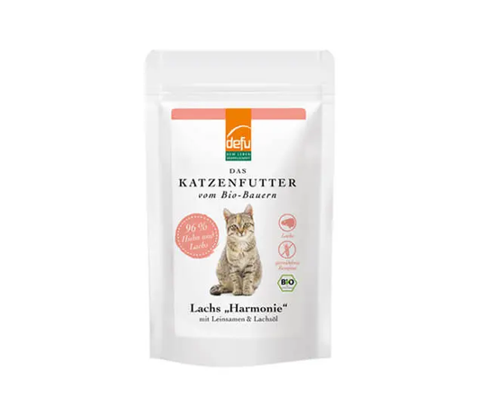 Defu BIO Lachs Harmonie mit Karotten für Katzen