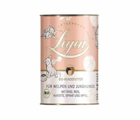 Leyen für Welpen und Junghunde mit Rind - 410g