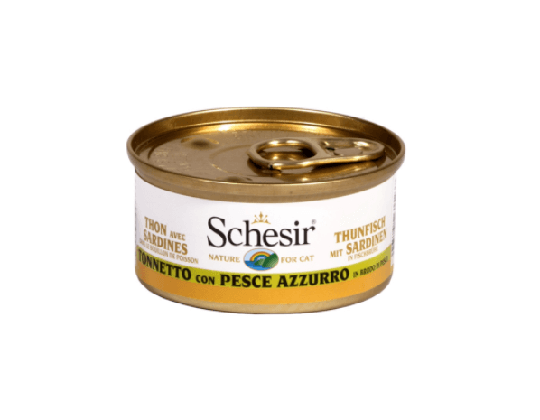 Schesir Nassfutter für Katzen Thunfisch mit Sardinen