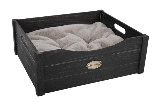 Scruffs Rustic Wooden Bed - Schwarz