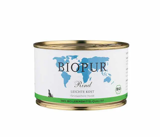 BIOPUR Bio Rind Leichte Kost Nassfutter für Hunde