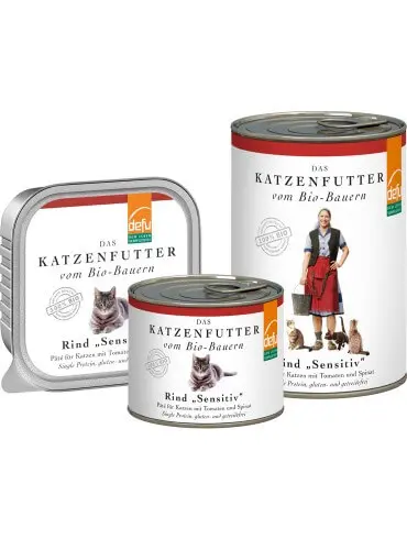 Defu BIO Rind Sensitiv Pâté Nassfutter für Katzen - 100g