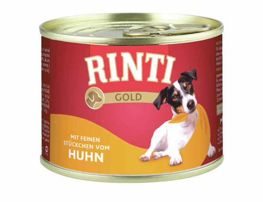 Rinti Nassfutter für Hunde Gold Ringpull-Dose Huhn