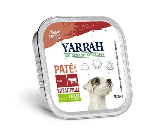 Yarrah Bio Hunde Nassfutter Paté mit Rind und Huhn