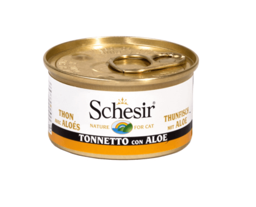 Schesir Nassfutter für Katzen Dosen Jelly Thunfisch mit Aloe