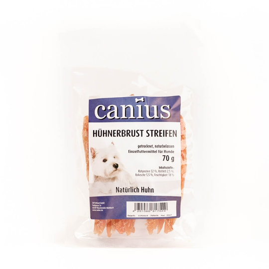 Canius Hundesnacks Hühnerbrust Streifen 70g